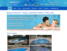 Tablet Screenshot of bazeny-kratochvil.cz